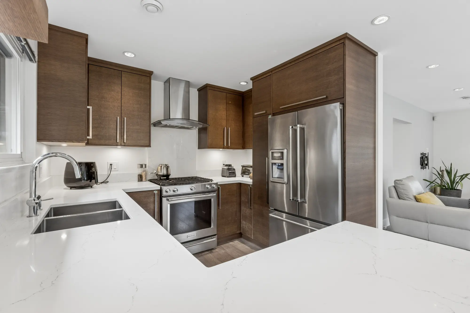 Kitchen and living room at 2999 Larson Road
